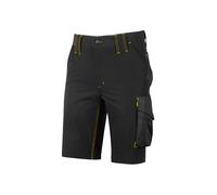 U-Power Future Mercury, Short cargo d'été pour homme, demi-pantalon coupe slim, grandes poches multiples, tissu extensible, vêtements d'extérieur confortables (Black Carbon M)
