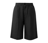 Bermuda en lin mélangé coupe décontractée taille haute plissé femme s.Oliver Noir 34