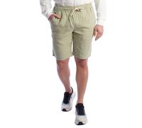 Bermuda en lin pour homme avec cordon de serrage HS24MBE09-Vert ment poivrée XXL