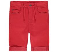 Bermuda En Toile À Cordons De Serrage - Rouge Foncé