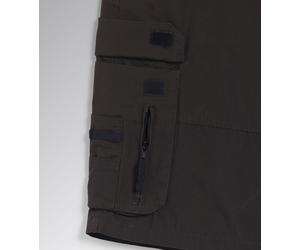 BERMUDA ÉPINETTE NOIRE WONDER II CARGO D'ÉTÉ AVEC POCHES LATÉRALES PORTEOUTILS DIADORA - 160308 80006 M