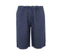Bermuda femme Haris Cotton Essentials Knot Waist Slant Pocket Bleu M