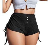 Bermuda Femme Lin Élastique Shorts décontractés Casual Lin Coton Pantalons Short Renaissance Respirant Shorts et Bermuda Jeans Femme Décontractés Bermudas Taille élastique Court Short Ete Imprimé#02