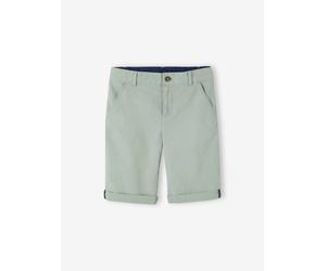 Bermuda garçon cérémonie en coton/lin vert sauge 10A
