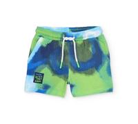 Bermuda Garçon En Coton Avec Effet Aquarelle Bleu 18M(81CM)