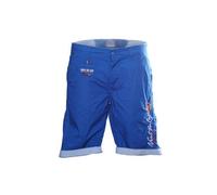 Bermuda garçon - VENT DU CAP - ECREGOIR - 100% coton - Bleu uni - 4 poches 10 ans