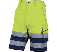 Bermuda Haute Visibilté Gamme Panostyle PHBER - Jaune Fluo/Bleu Marine, XXL
