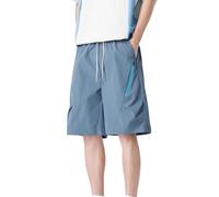 Bermuda Homme avec Ceinture Elastique Coton Basket Leger Vélo Pantacourt Triathlon Eau Longueur Fit Flamant Respirant Islam Élégant Armee Un Multicolore Doré Minimaliste