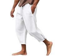 Bermuda Homme Coton Pantalon Homme Lin Bermuda Homme Cargo Pantalon Cargo Pantalon Imperméable Short en Jean Homme Jogging Homme Sport Short Homme Cargo Les Baroudeurs Pantalon Blanc L