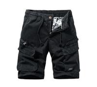 Bermuda Homme Lin Trail pour Poche Bermuda Sport Fitness Sportswear Ensemble Basketball Short De Tactique Compression Musculation Tenue De Sport Homme C-Noir XXL