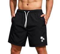 Bermuda Homme Short De Bain 7 Pouces avec Doublure Compression Séchage