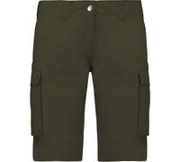 Bermuda Léger Multipoches Femme K756 - Vert Khaki