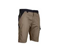 LMA Lebeurre - Bermuda multipoche bicolore - IRIDIUM - Chataigne/Gris sombre