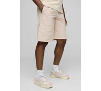 Bermuda plissé en nylon à taille élastiquée homme - pierre - M, pierre