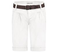 Bermuda Short en Lin avec Ceinture uni Chino Shorts