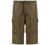 Bermuda Zipp Off Abraxas Kaki Grande Taille, 2xl-10xl:7xl