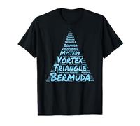 Bermudes Triangle Mystery Vortex Unexpplained Word Cloud T-Shirt