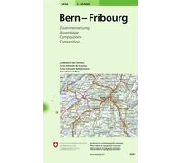 Bern-fribourg Echelle 1 : 50 000 - Collectif - Office Federal De Topographie Suisse - broché - Atlas / carte