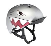 Bern Nino Casque DVRT pour enfant - Shark Bite argenté métallisé XS/S (48-51,5 cm)