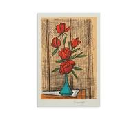 Bernard Buffet Impression sur toile Motif fleurs 20 x 30 cm