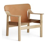 Bernard Chair Fauteuil Hay Chêne massif laqué à base d'eau / cuir brandy - HAY 257399