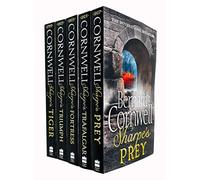 Bernard cornwell the sharpe series 1 to 5 books collection set (tiger, triumph, fortress, trafalgar, prey)