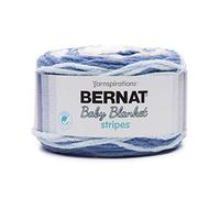 Bernard Couverture pour bébé Rayures, fibre : 100% polyester, Stonewash, 300 g