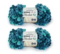 Bernat Alize Lot de 2 pelotes de fil pour couverture, bleu sarcelle