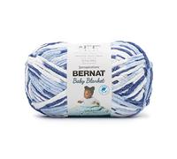 Bernat Baby Blanket Lot de 1 pelote de fil pour tricot et crochet, 300 g, polyester, n° 6, super épais, 200 m, BB Bleu (Blue Dreams)