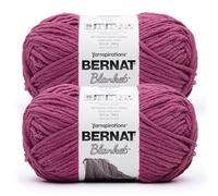 Bernat Blanket BB Deep Fucshia Lot de 2 paquets de 300 g - 100% polyester - #6 super volumineux - 200 m - Tricot/Crochet