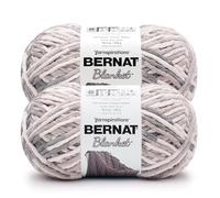 Bernat Blanket BB Lot de 2 pelotes de fil de bois vieilli 100% polyester #6 Super Bulky 200 m 300 g
