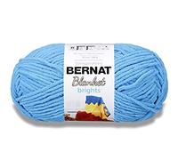 Bernat Blanket Brights Big Ball Yarn-Busy Blue Fibre : 100% Polyester, 300 g