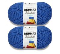 Bernat Blanket Brights Lot de 2 paquets de fil de laine Bleu roi 300 g Polyester 6 super volumineux 200 m Pour tricot/crochet