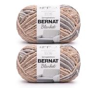 Bernat Blanket Lot de 2 pelotes de 200 m, 300 g, 100% polyester, bouleau grillé