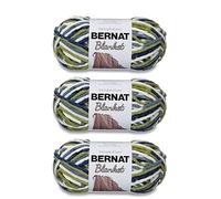 Bernat Blanket Lot de 3 pelotes de fil à tricoter de 150 g, polyester, n° 6, super épais, 100 m, pour tricot/crochet (Oceanside)