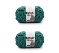 Bernat Blanket Malachite Lot de 2 pelotes de fil à tricoter pour couverture, 300 g, polyester, n°6, super épais, 200 m, pour tricot/crochet