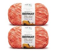 Bernat Blanket Mist-ical Lot de 2 pelotes de fil de 300 g, dégradé d’orange clair (Cactus Flower)
