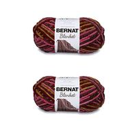 Bernat Pelotes à tricoter Blanket Plum Chutney – Lot de 2, 300 g, polyester n°6 super épais