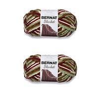 Bernat Blanket Plum Fields Lot de 2 paquets de 300 g Polyester 6 Super Bulky 200 m Tricot/Crochet