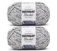 Bernat Blanket Speckle Dapple Shadow Yarn - Lot de 2 paquets de 300 g - Polyester - #6 Super Bulky - 200 m - Tricot et crochet