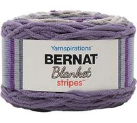 Bernat Blanket Stripes Yarn-Eggplant