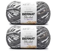 Bernat Blanket Tie Dye-Ish Moonlight Lot de 2 pelotes de fil à tricoter et crochet, 300 g, polyester, #6, super épais, 200 m