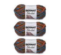Bernat Couverture Cozy Cabin Lot de 3 paquets de 150 g - Polyester - 6 super volumineux - 91,4 m - Tricot/crochet