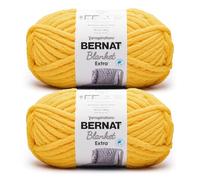 Bernat Couverture extra - 2 paquets de fil 100% polyester Motif bus scolaire Jaune 97 m