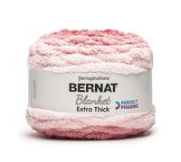 Bernat Couverture extra épaisse Perfect Phasing - Rouge brique - 600 g de fil ombré Jumbo