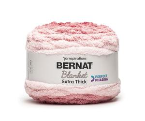Bernat Couverture extra épaisse Perfect Phasing - Rouge brique - 600 g de fil ombré Jumbo