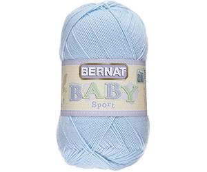 Bernat Fil de Sport, Bleu Layette, Acrylique, Grosse Boule