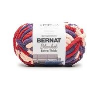 Bernat Fil pot-pourri extra épais pour couverture - 1 paquet de 600 g - 100% polyester - #7 Jumbo - 600 g - tricot/crochet