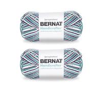 Bernat Handicrafter Big Ball Crown Jewels Lot de 2 paquets de fil ombré en coton 340 g 4 moyens (peignés) 600 m