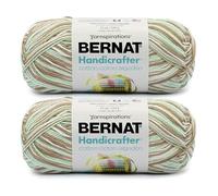 Bernat Handicrafter Lot de 2 pelotes de fil en coton ombré Surf and Sand, 340 g, 556 m, n°4 moyen (peigné), pour tricot/crochet
